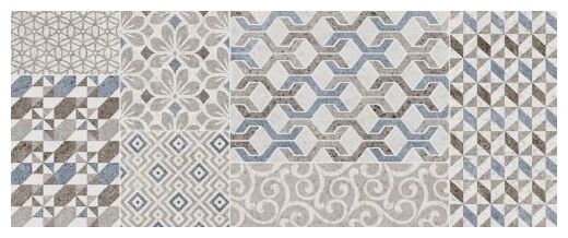 Płytka Stream White Match M0XX z matowym wykończeniem i wzorem patchworkowym w odcieniach szarości - zdjęcie nr: 2