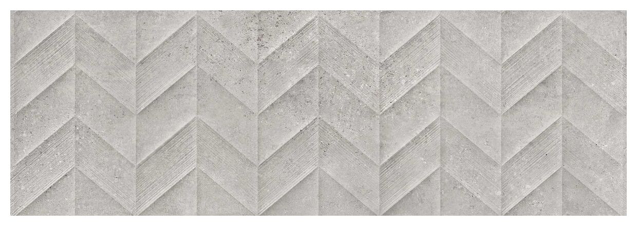 Szara glazura Work Grey Spike M139 z matową strukturą i geometrycznym wzorem 3D
