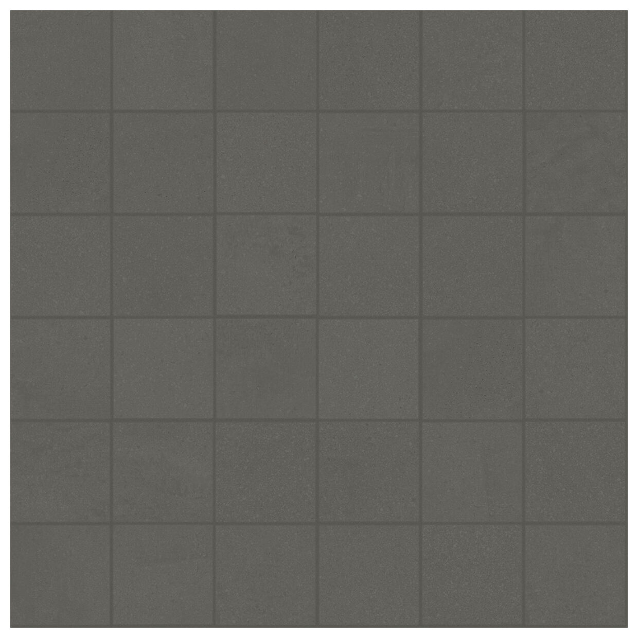 Marazzi Cementum Olive Mosaico 5x5 MA9A 30x30 - szara mozaika betonopodobna do salonu