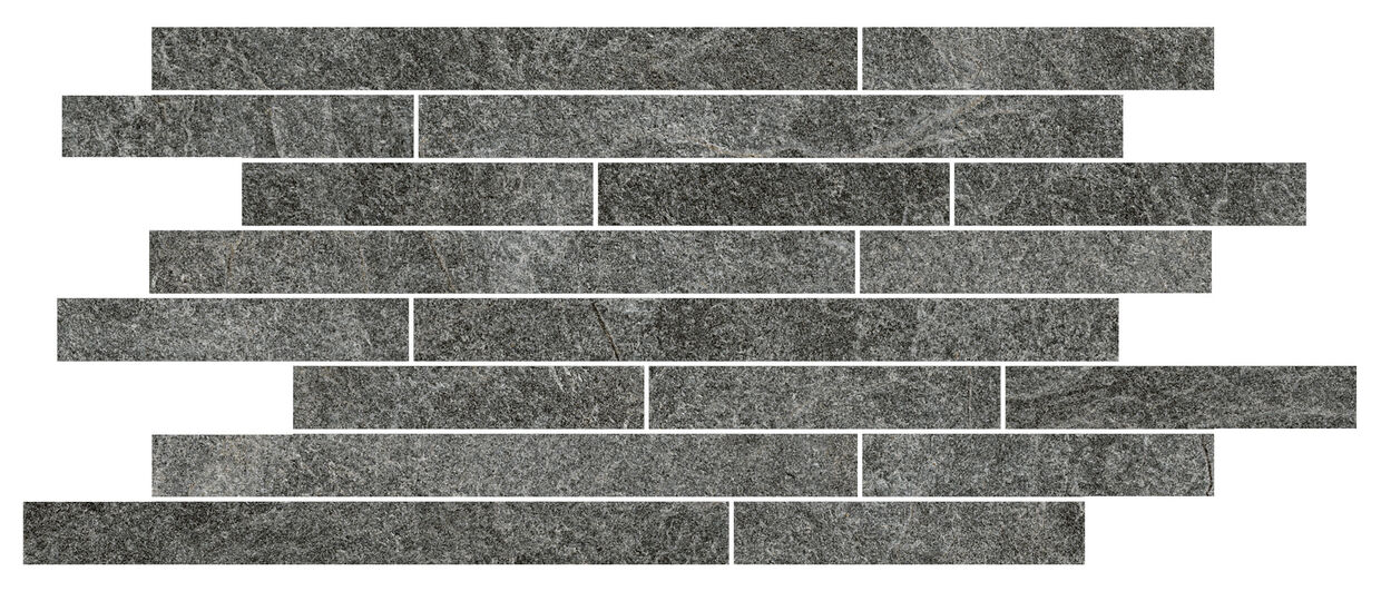 Marazzi Rocking Anthracite Mosaico M1HU 22.5x55 - szara mozaika imitująca kamień