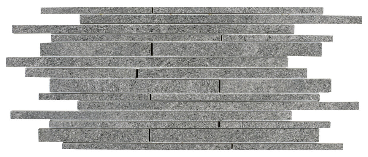Marazzi Mystone Quarzite Platinum Muretto M0QA 30x60 - szary gres porcelanowy imitujący kamień