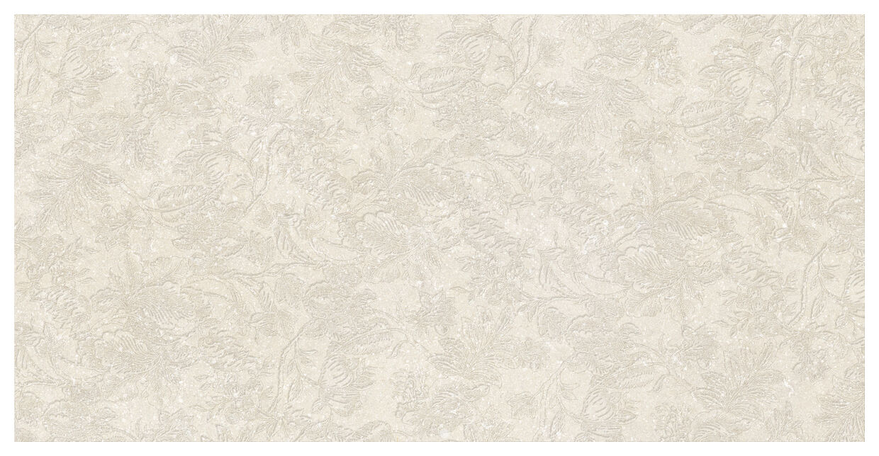 Marazzi Mystone Berici Beige Decoro Flora MM7W 60x120 - wielkoformatowa matowa płytka dekoracyjna włoska