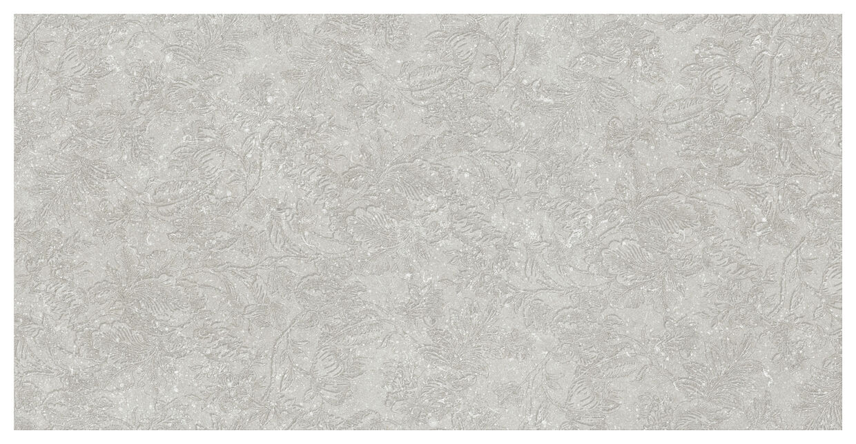 Marazzi Mystone Berici Cenere Decoro Flora Mmcr 60x120 - wielkoformatowa płytka dekoracyjna włoska