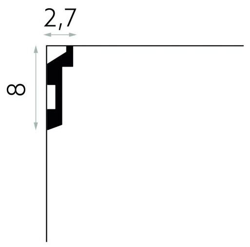 mardom md024 listwa sufitowo-ścienna oświetleniowa 200x8x2.7 