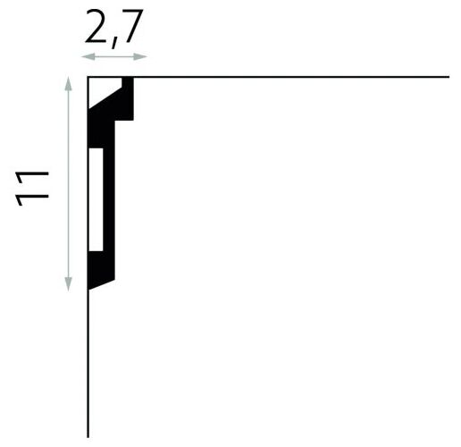 mardom md025 listwa sufitowa 200x11x2.7 