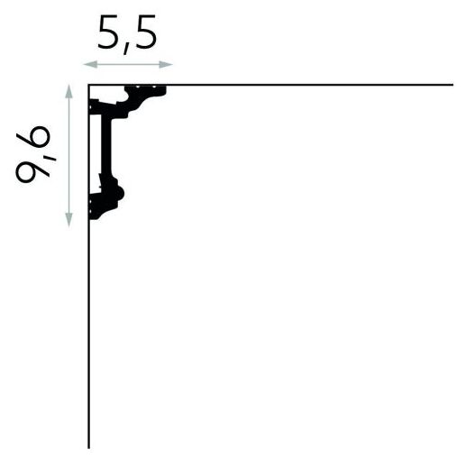 mardom md137 listwa sufitowa oświetleniowa 200x9.6x5.5 