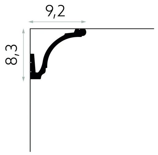 mardom md161 listwa sufitowa oświetleniowa 200x8.3x9.2 