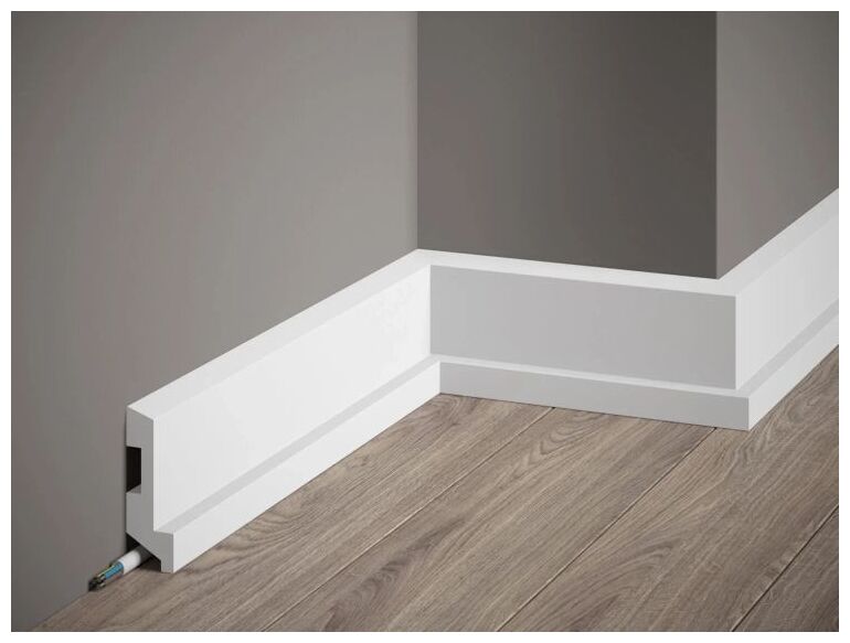 mardom md024p premium listwa przypodłogowa lakierowana 200x8x2.7 - zdjęcie główne