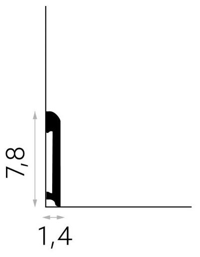mardom md234p premium listwa przypodłogowa lakierowana 200x7.8x1.4 
