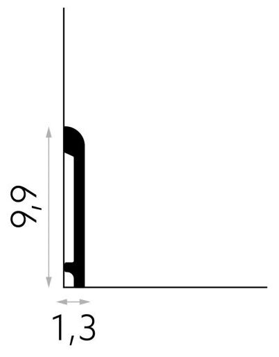 mardom md236p premium listwa przypodłogowa lakierowana 200x9.9x1.3 