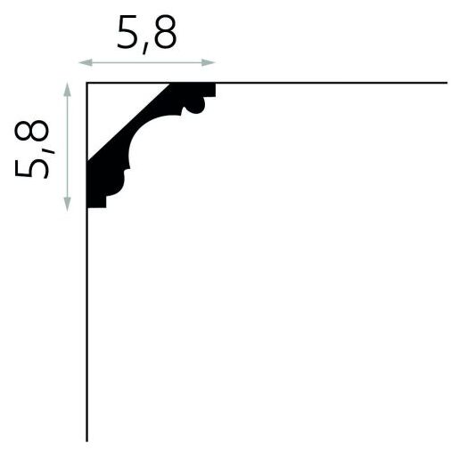 mardom mda005 listwa sufitowa 200x5.8x5.8 