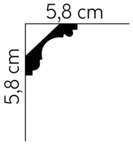 mardom mda005f listwa sufitowa elastyczna 200x5.8x5.8 