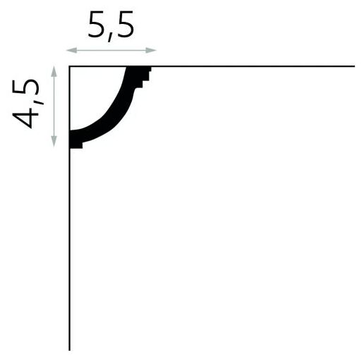 mardom mdb063 listwa sufitowa 200x4.5x5.5 