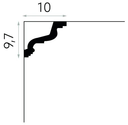 mardom mdb118f listwa sufitowa elastyczna 200x10x9.7 - zdjęcie nr: 3