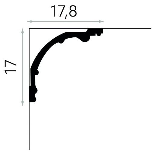 mardom mdb128 listwa sufitowa 200x17x17.8 