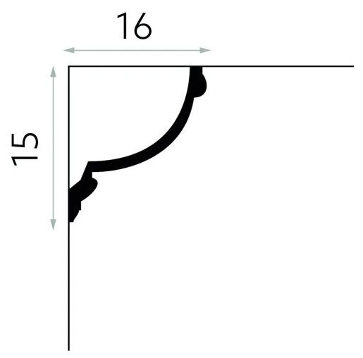mardom mdb140 listwa sufitowa 200x15x16 