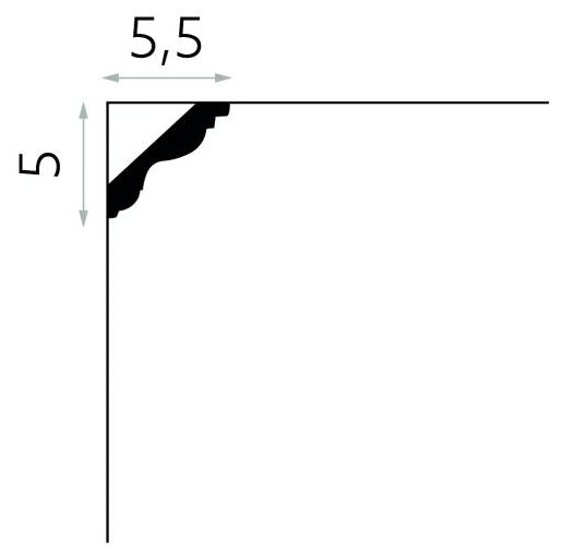 mardom mdb147 listwa sufitowa 200x5x5.5 