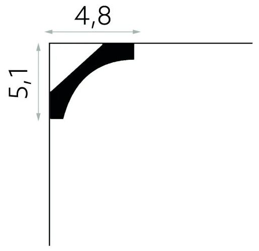 mardom mdb210f listwa sufitowa elastyczna 200x5.1x4.8 