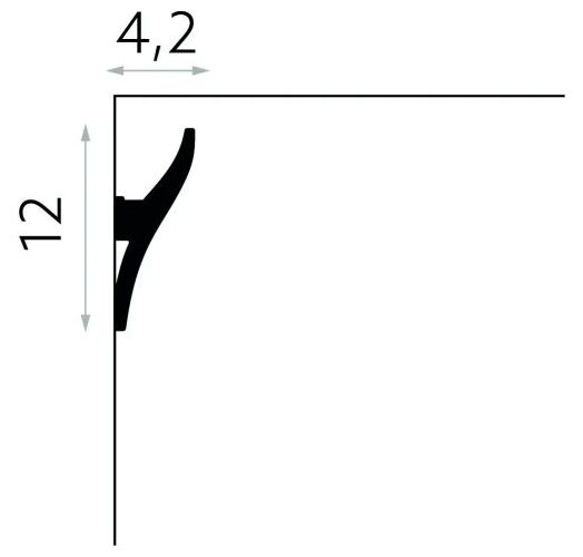 mardom ql010 listwa sufitowa oświetleniowa 200x12x4.2 