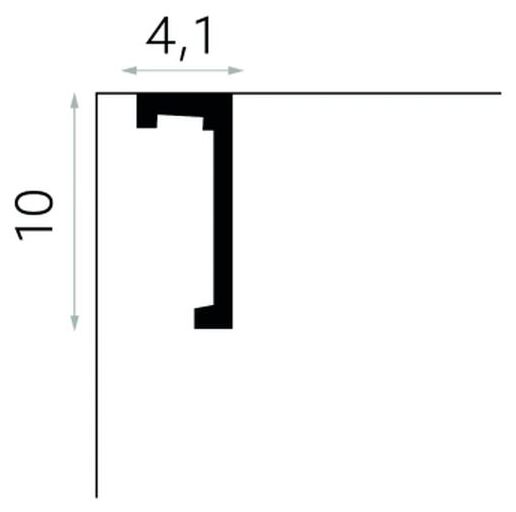 mardom ql026 listwa karniszowa wodoodporna 240x10x4.1 - zdjęcie nr: 2