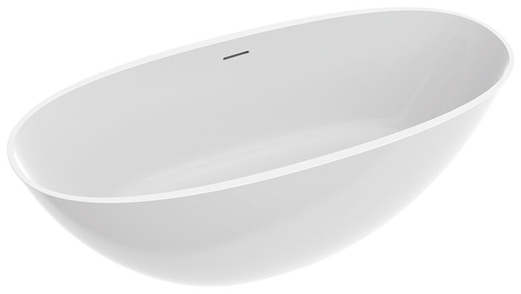 marmorin wila ii z przelewem wanna wolnostojąca biała 168x76x8.5 