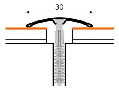 midas stainless steel profiles 30mm listwa progowa 200 cm 