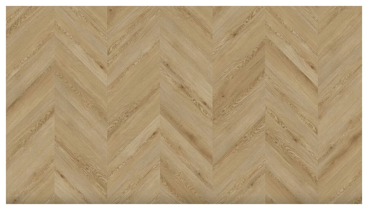 Panel winylowy Solen na Klej Mg-001-Ch Chevron w jasnym bezowo-debowym odcieniu z wzorem jodełki