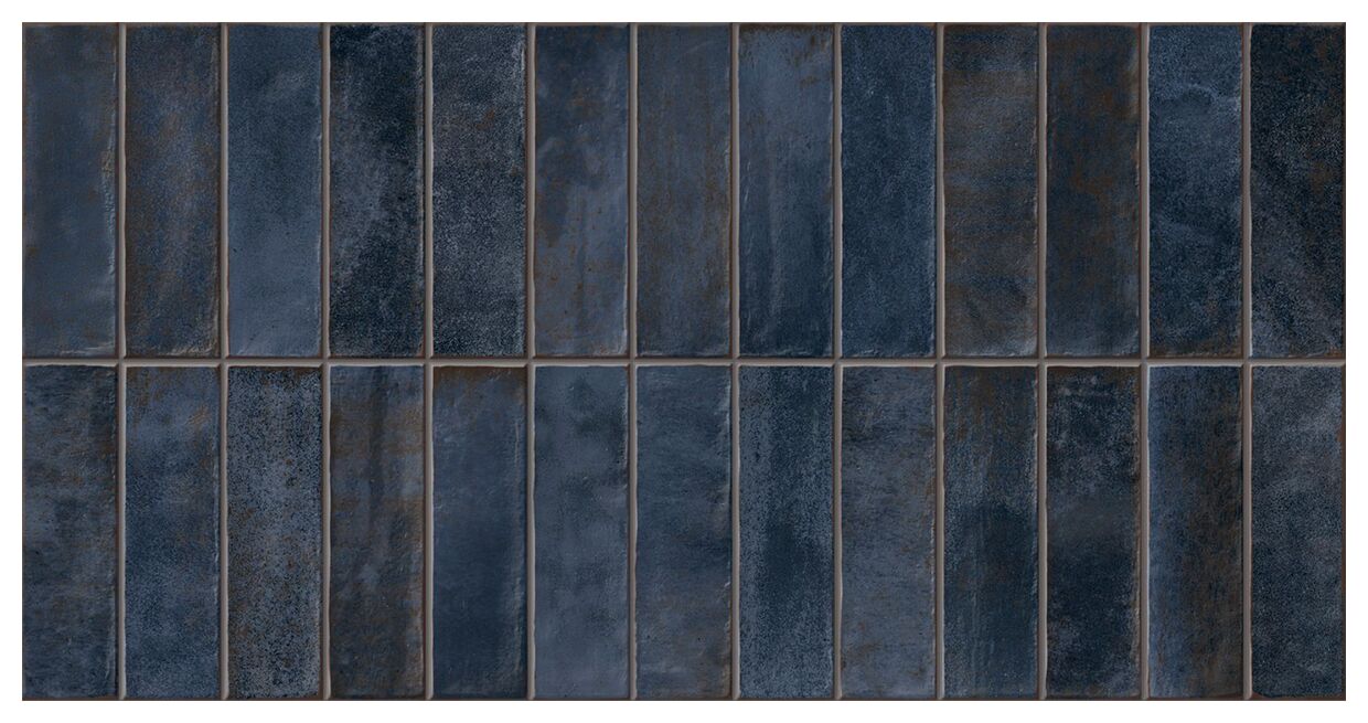 Mykonos Easy Limit Blue mat (PRC) gres 32x62.5 - matowy gres do kuchni i łazienki