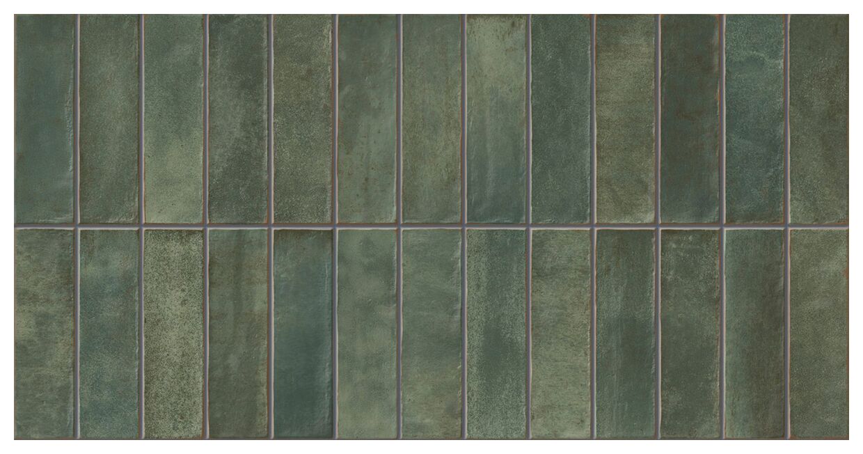 Mykonos Easy Limit Green mat (PRC) gres 32x62.5 - matowy gres kuchenny i łazienkowy