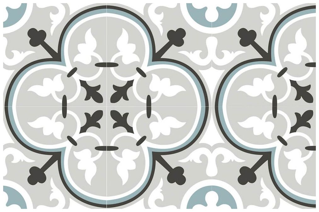 Gres Metropolis Leander 20x20 w stylu vintage o matowej powierzchni i ornamentowym wzorze - zdjęcie nr: 2