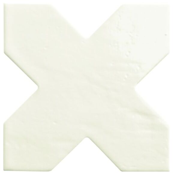 Natucer Argile Cross Bianco gres 18x18 - biały gres do kuchni i łazienki