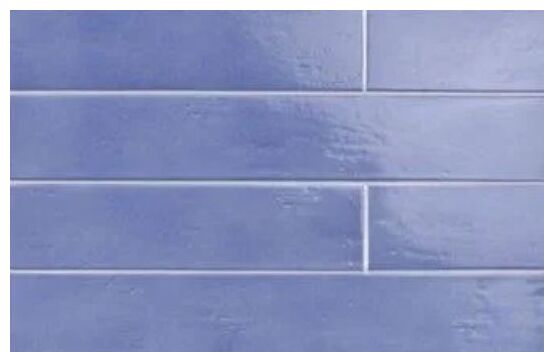 Niebieski gres Mare Nostrum Napoles 7x45 z błyszczącą powierzchnią o wzorze cegiełki