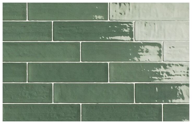 natucer zellige green płytka ścienna 6.2x25 
