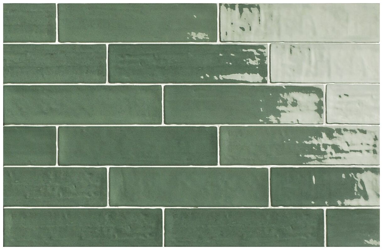 natucer zellige green płytka ścienna 6.2x25 - zdjęcie główne