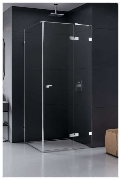 new trendy eventa kabina kwadratowa. drzwi prawe. szkło czyste 8 mm 110x110x200 (exk-0135/exk-0142) 