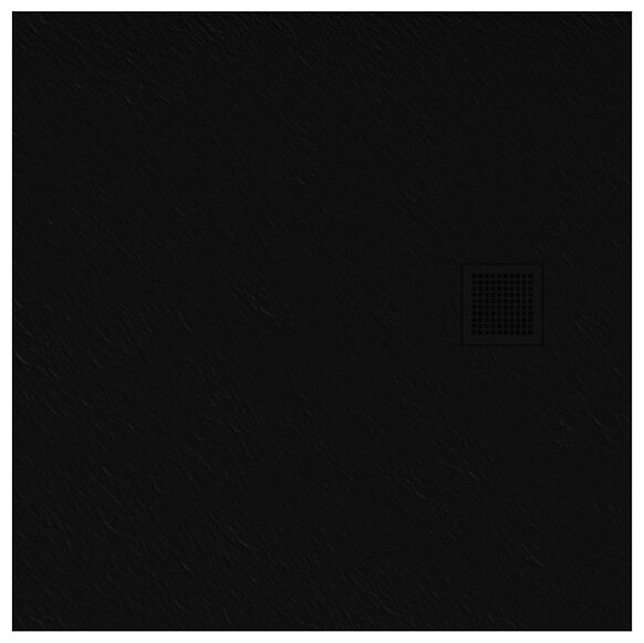 new trendy mori brodzik kwadratowy czarny 90x90x3 (b-0402) 