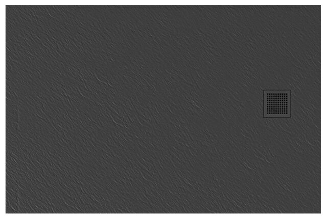 new trendy mori brodzik prostokątny szary 100x80x3 (b-0396) 