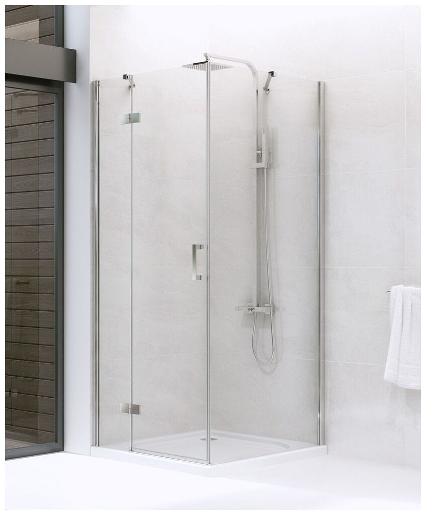 new trendy new renoma kabina prostokątna lewa. szkło czyste 6mm 120x100x195 (d-0117a/d-0085b) 