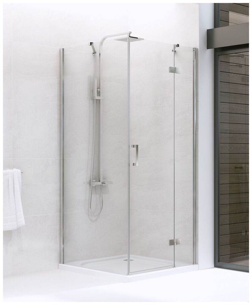new trendy new renoma kabina prostokątna prawa. szkło czyste 6mm 120x100x195 (d-0118a/d-0085b) 