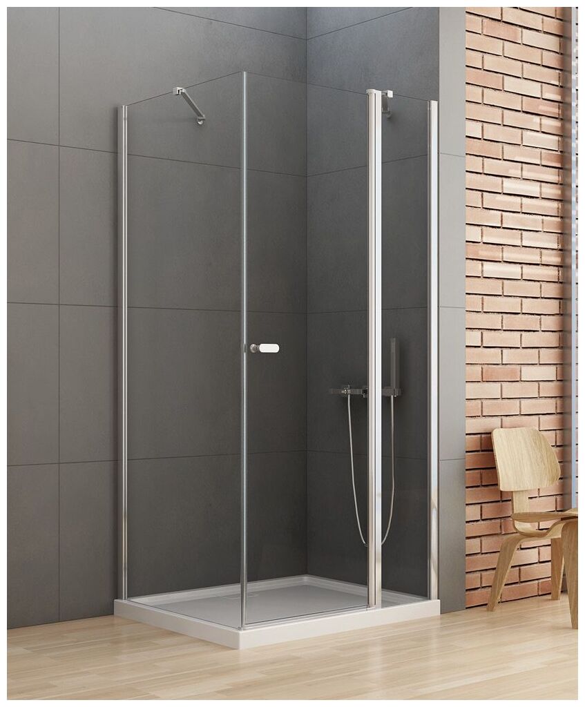new trendy new soleo kabina kwadratowa. szkło czyste 6mm 90x90x195 (k-0395) - zdjęcie główne