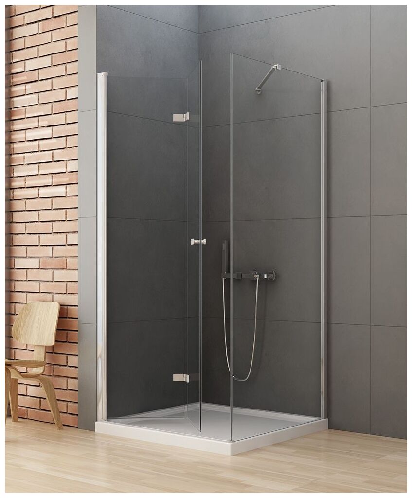 new trendy new soleo kabina prostokątna lewa. szkło czyste 6mm 70x80x195 (d-0147a/d-0087b) 