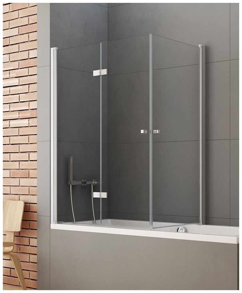 new trendy new soleo parawan nawannowy lewy. szkło czyste 6mm 100x70x140 (p-0028/p-0024) 
