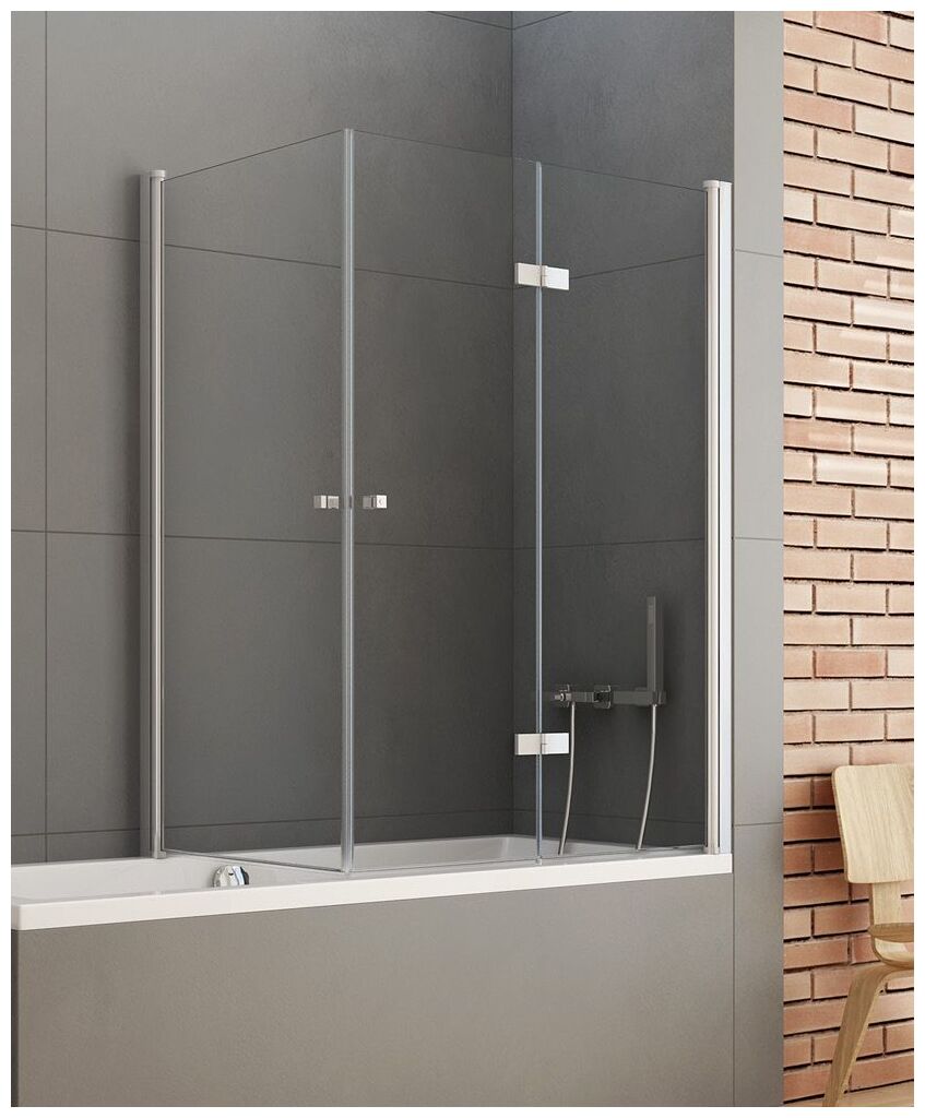 new trendy new soleo parawan nawannowy prawy. szkło czyste 6mm 100x70x140 (p-0029/p-0024) 