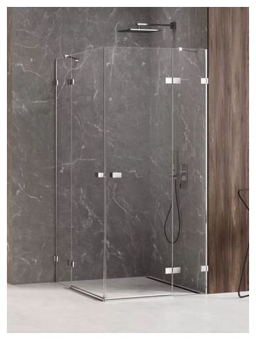 new trendy avexa kabina prostokątna dwudrzwiowa. szkło czyste 6mm 100x120x200 (exk-1529) 