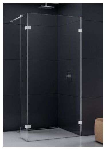 new trendy eventa kabina walk-in ścianka 1. szkło czyste 8mm 70x200 (exk-0219) - zdjęcie główne