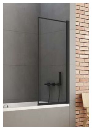 new trendy new soleo black parawan nawannowy.wzór ramka szkło czyste 6mm 50x140 (p-0086) 