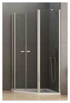 new trendy new soleo kabina pięciokątna asymetryczna. szkło czyste 6mm 100x80x195 (k-0611) - zdjęcie główne