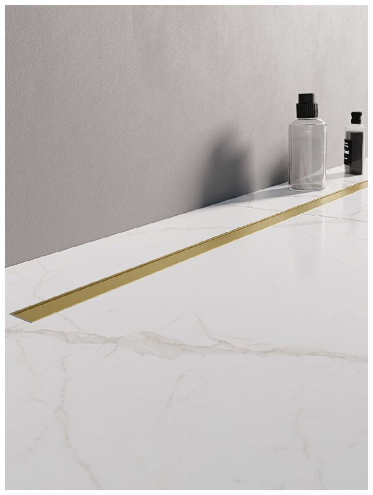 new trendy odwodnienie liniowe visio slim gold shine 60 z rusztem polerowanym w kolorze złotym (ol-0071) 