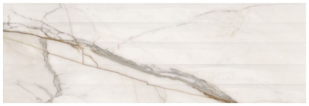 opoczno cosima white structure satin płytka ścienna 39.8x119.8 - zdjęcie główne