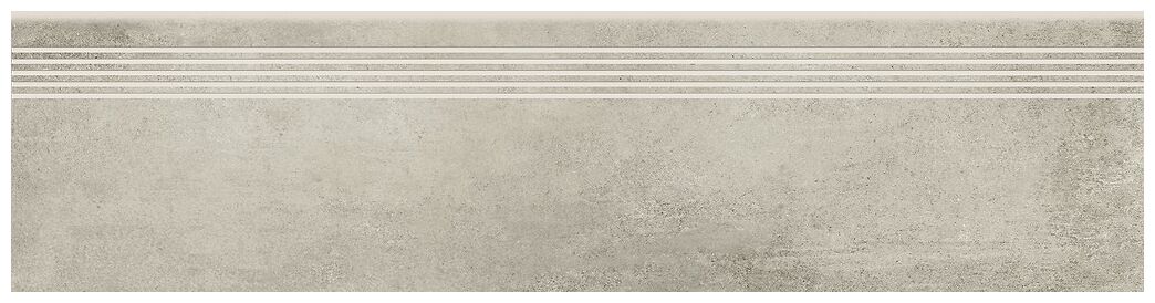 opoczno grava light grey stopnica 29.8x119.8 - zdjęcie główne
